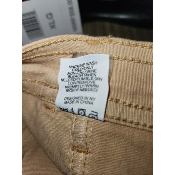 NWT With Jules Girls Loose Fit Side Pockets Khaki Pants Beige S - Picture 7 of 7